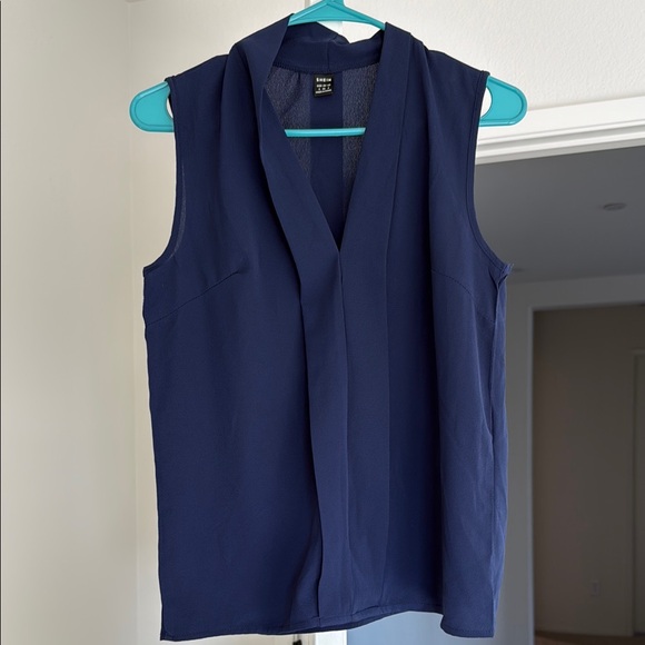 SHEIN Tops - Shein Deep Blue Sleeveless Blouse